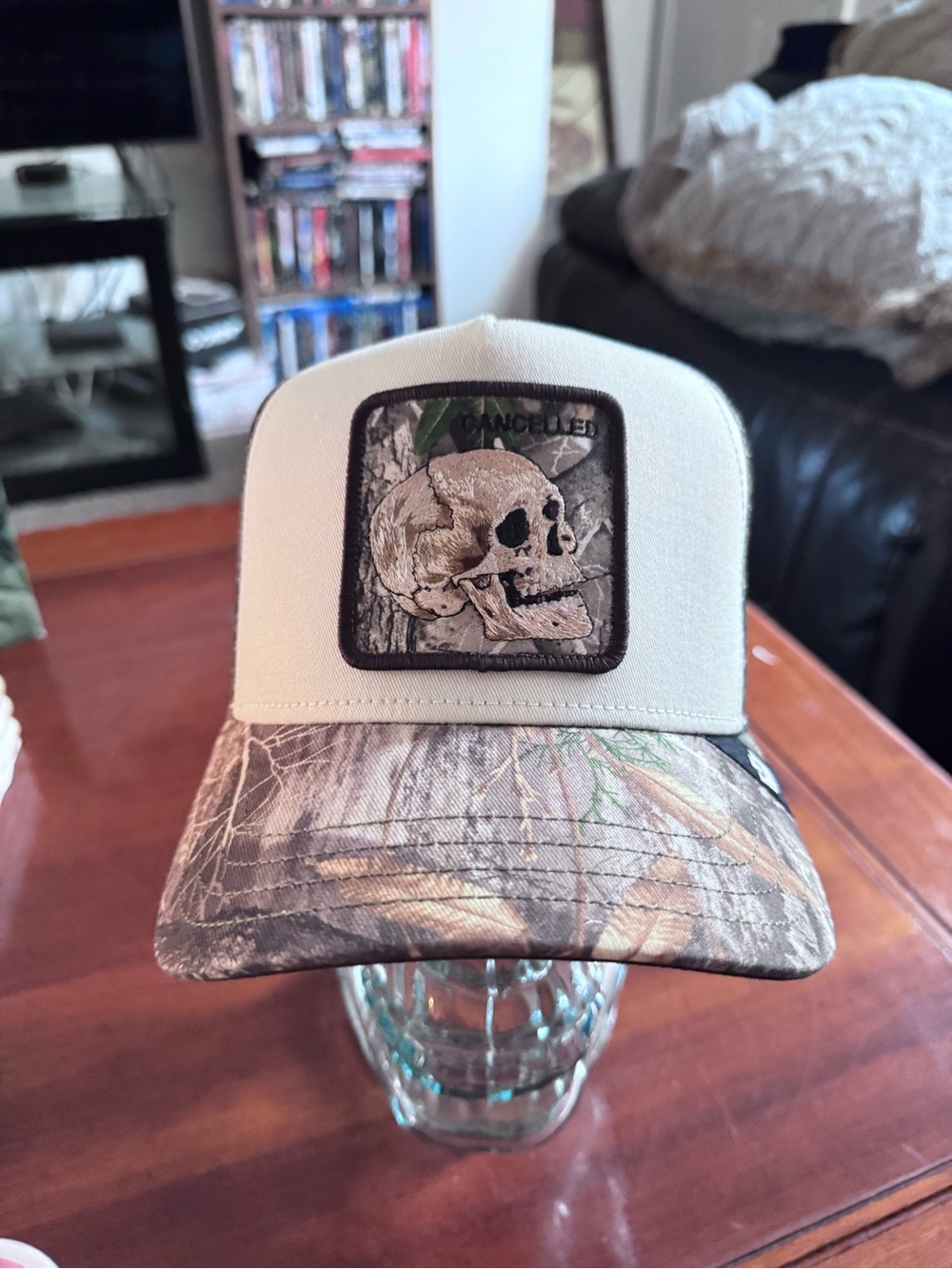 Goorin Bros REALTREE EDGE CANCELLED SKULL Trucker SnapBack Hat NWT